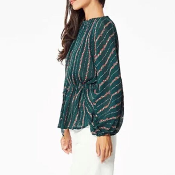 Roller Rabbit Mateaus Linden Cotton Gauze Peasant Top - Picture 5 of 13